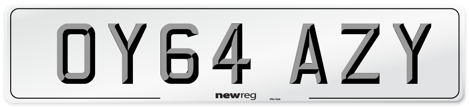OY64 AZY Number Plate from New Reg